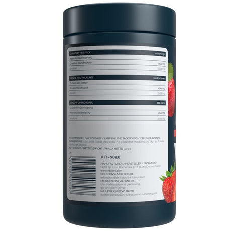 Vitaler's Sport Micronized Creatine Monohydrate 5000 mg, Strawberry - 500 g