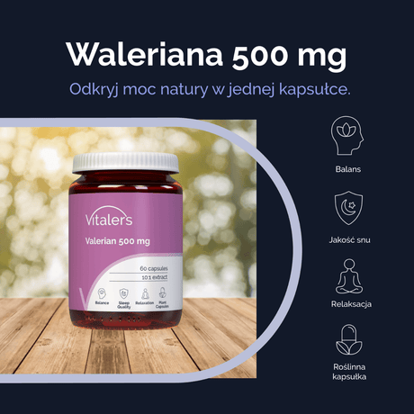 Vitaler's Valerian 500 mg - 60 Capsules