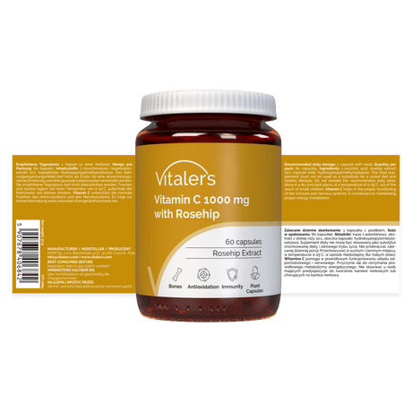 Vitaler's Vitamin C with Rosehip 1000 mg - 60 Capsules