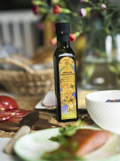 Wellbear Golden Flaxseed Oil Cold Pressed - 250 ml