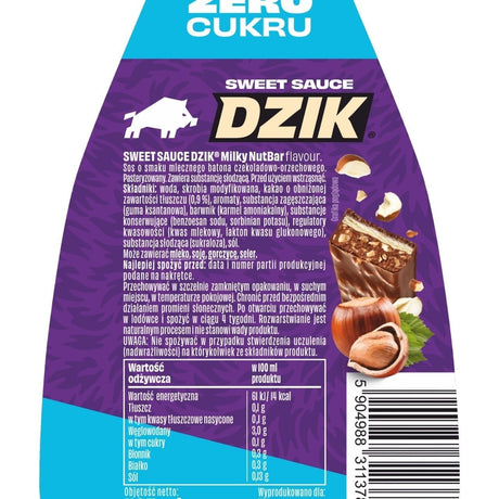 WK DZIK Zero Sauce Milky Nutbar - 425 ml