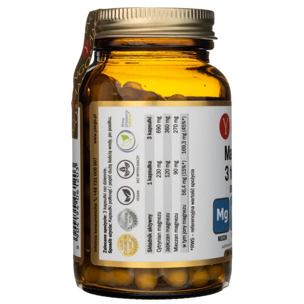 Yango Magnesium 3 Forms 530 mg - 90 Capsules