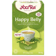 Yogi Tea Happy Belly Herbal Tea with Barley Grass, Aniseed and Turmeric - 17 Sachets
