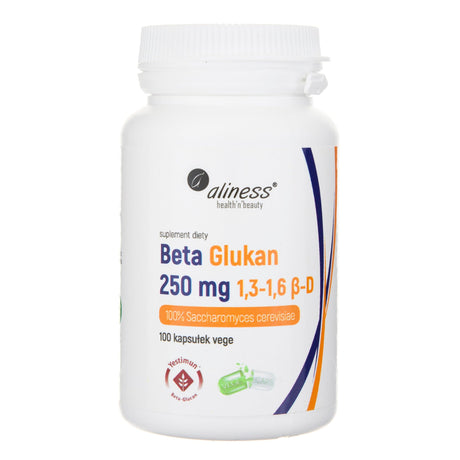 Aliness Beta Glucan 1.3-1.6 β-D 250 mg - 100 Veg Capsules