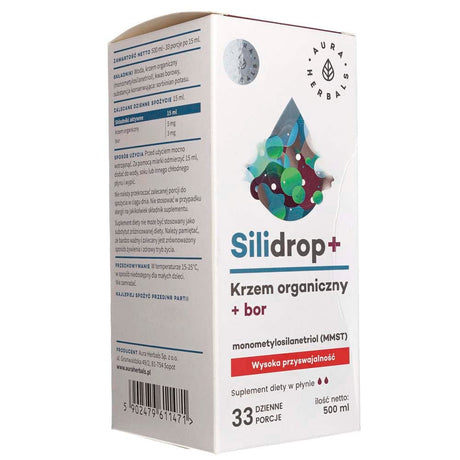 Aura Herbals Silidrop+ – organic silicon + Boron liquid - 500 ml