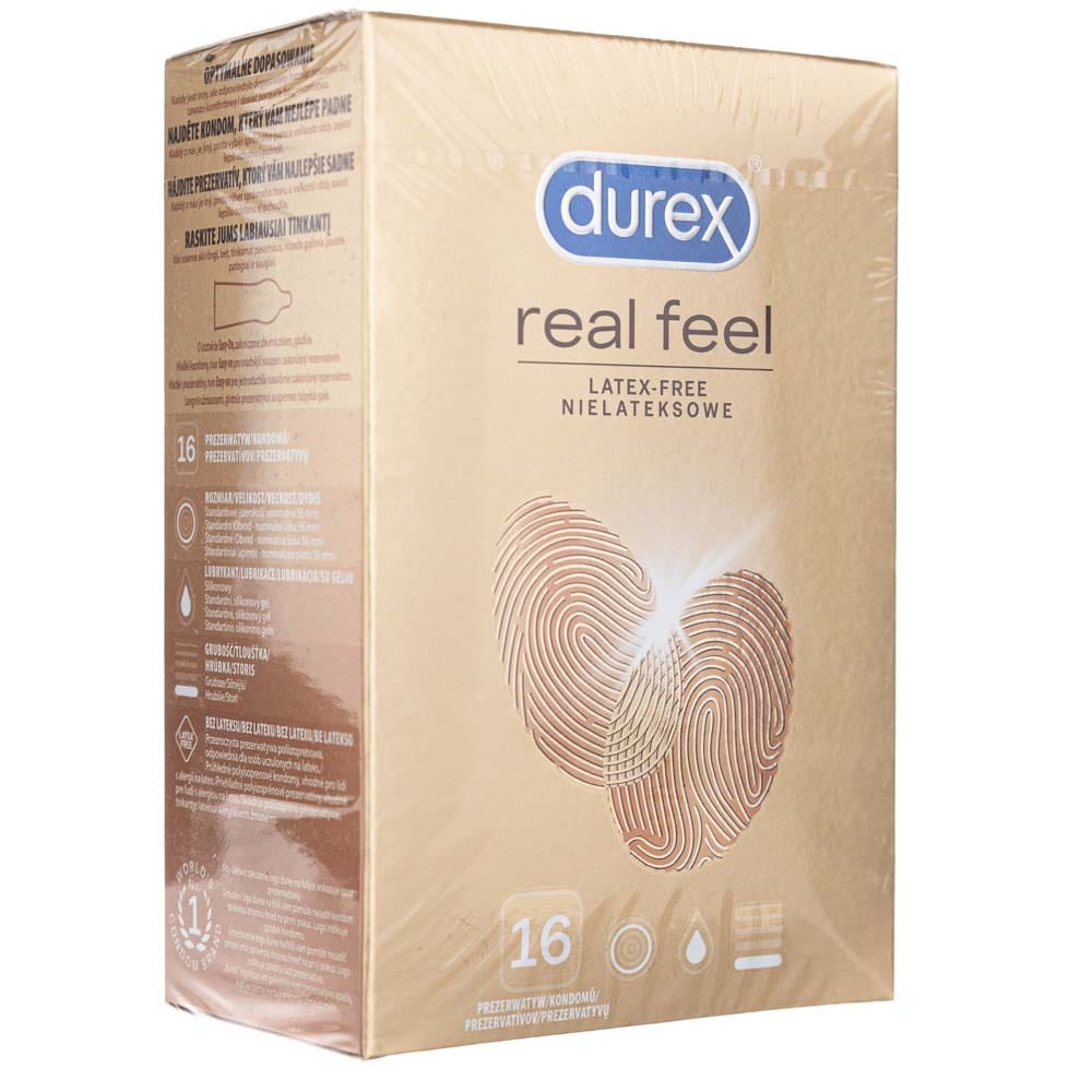 Durex Real Feel Condoms - 16 pieces