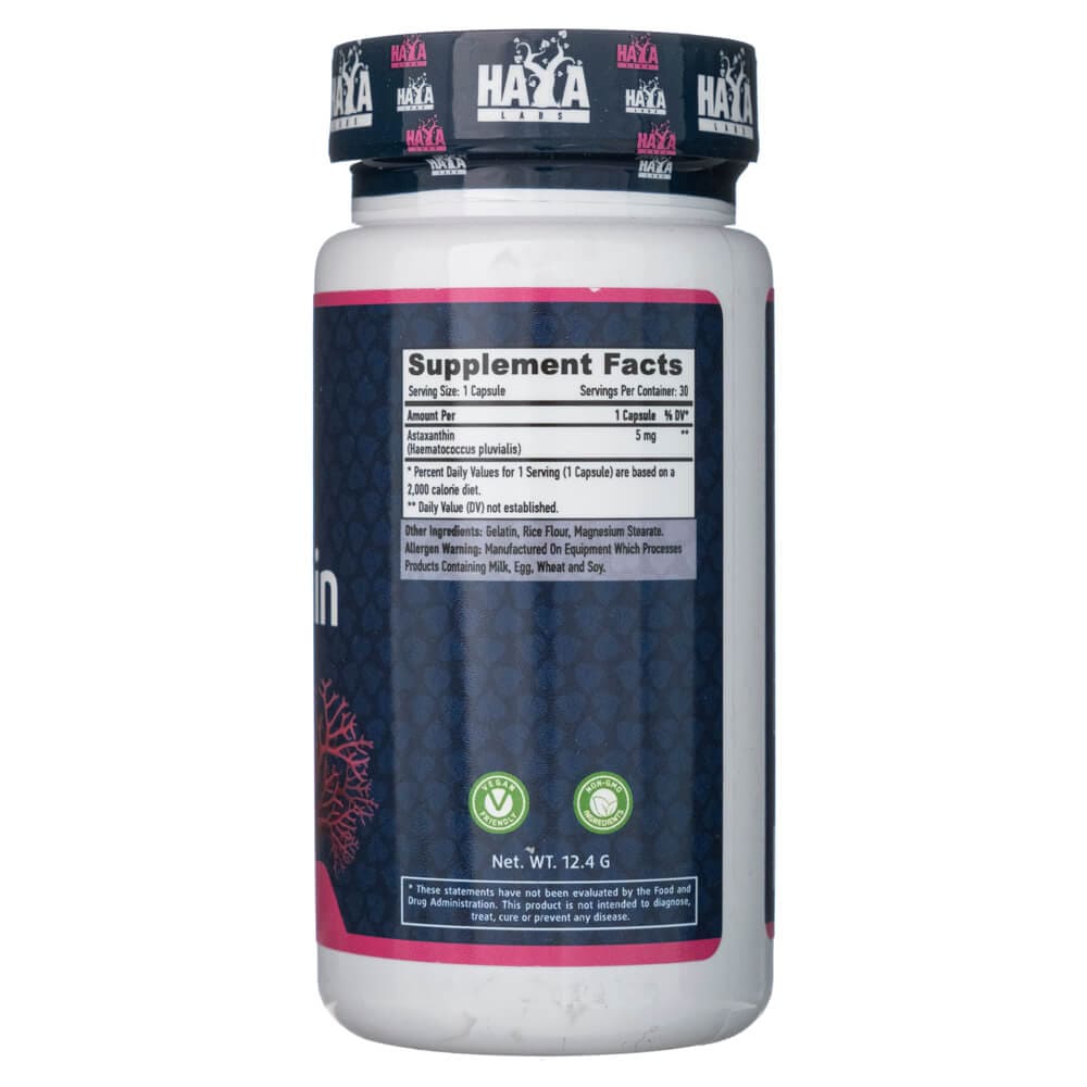 Haya Labs Astaxanthin 5 mg - 30 Capsules