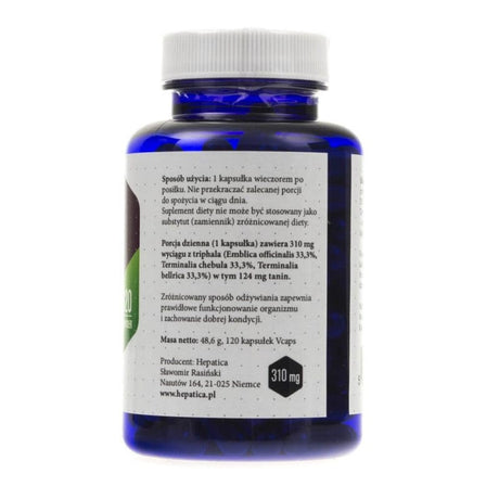 Hepatica Triphala - 120 Capsules