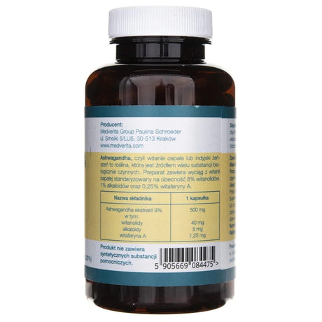 Medverita Ashwagandha extract 9% - 120 Capsules