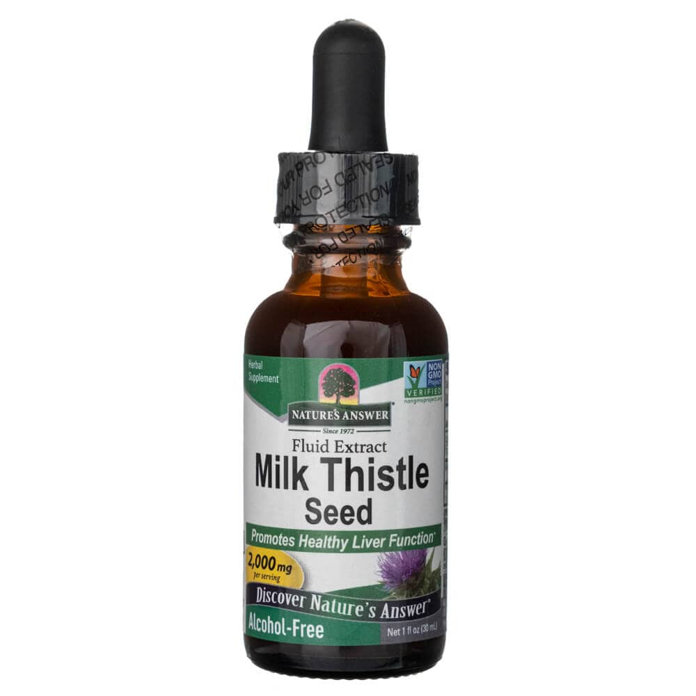 Nature's Answer Milk Thistle Seed, Fluid Extract, Alcohol-Free 2000 mg - 30 ml