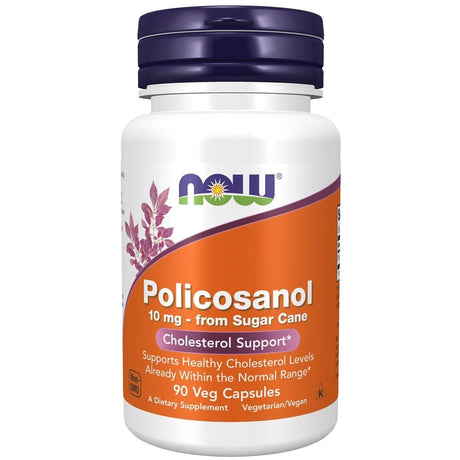 Now Foods Policosanol 10 mg - 90 Veg Capsules