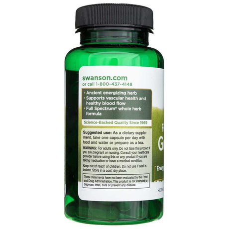 Swanson Full Spectrum Gotu Kola 435 mg - 60 Capsules